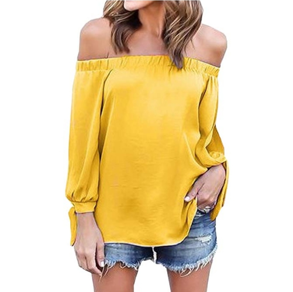 OFF SHOULDER-YELLOW - SIZE XL